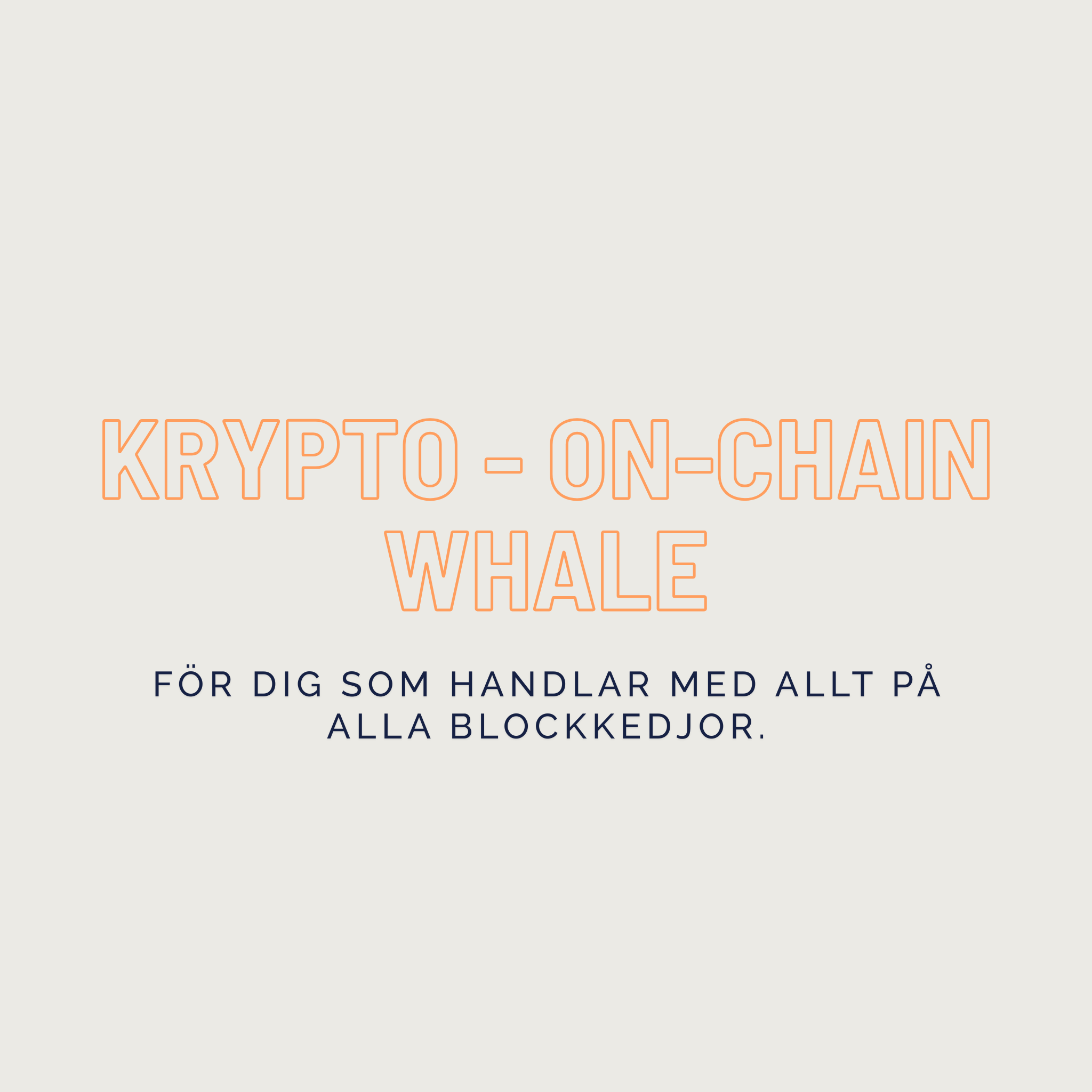 Krypto -  On-Chain Whale
