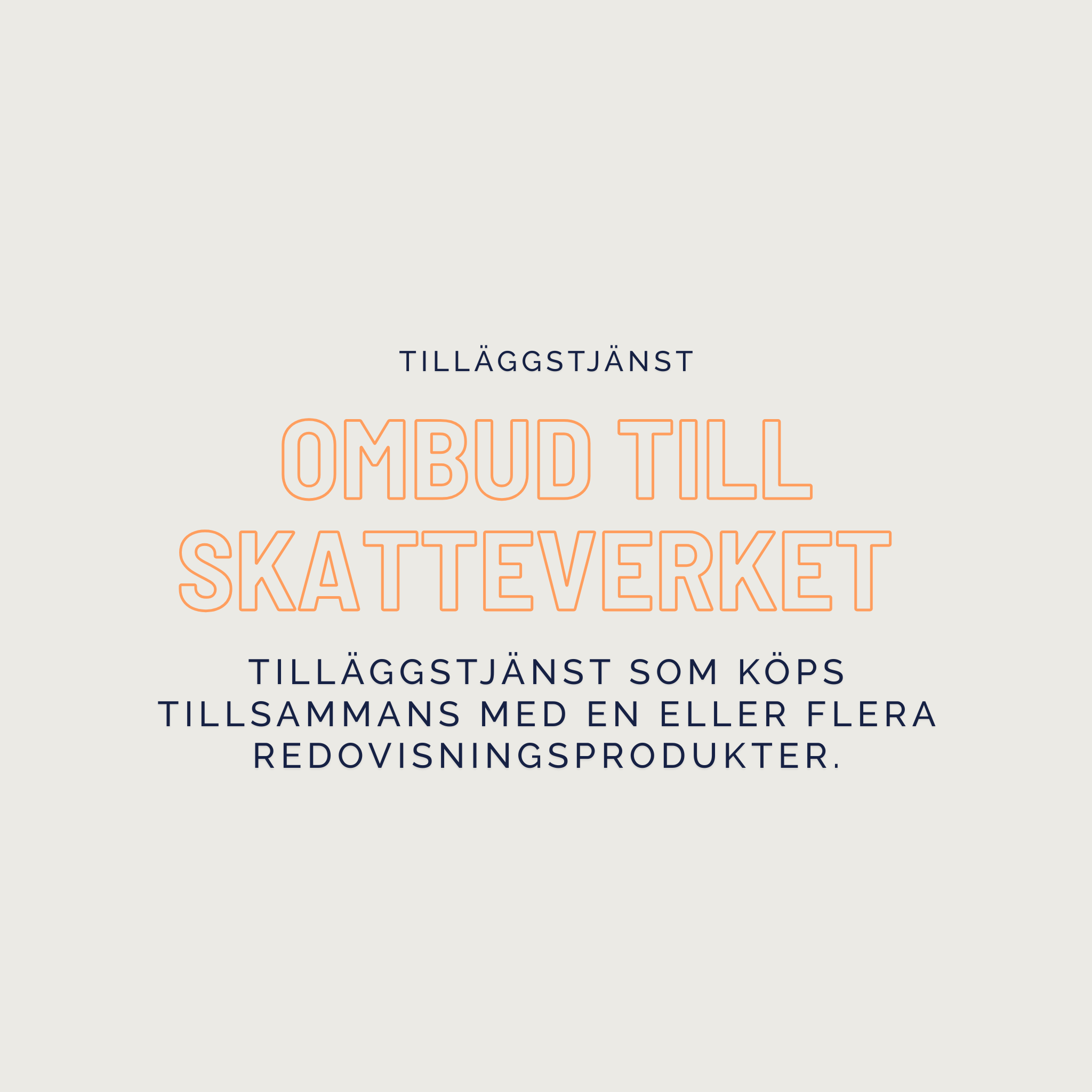 Ombud till Skatteverket (tilläggstjänst)